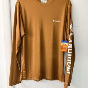 Columbia Burnt Orange Long Sleeve Shirt